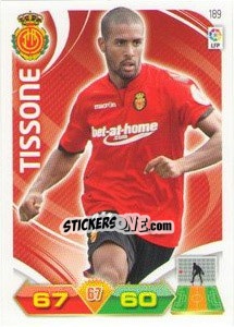 Sticker Tissone - Liga BBVA 2011-2012. Adrenalyn XL n. 189 - Panini