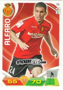 Sticker Alfaro - Liga BBVA 2011-2012. Adrenalyn XL n. 196 - Panini