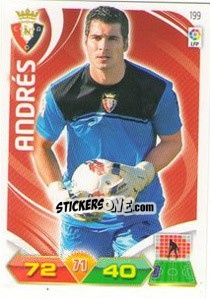 Sticker Andrés - Liga BBVA 2011-2012. Adrenalyn XL - Panini