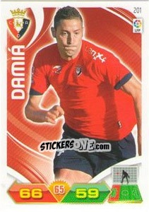 Sticker Damiá - Liga BBVA 2011-2012. Adrenalyn XL n. 201 - Panini