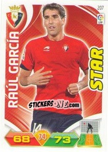 Sticker Raul García - Liga BBVA 2011-2012. Adrenalyn XL n. 207 - Panini