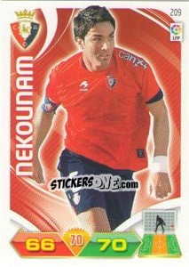 Figurina Nekounam - Liga BBVA 2011-2012. Adrenalyn XL - Panini