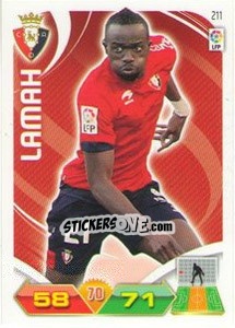 Figurina Lamah - Liga BBVA 2011-2012. Adrenalyn XL - Panini