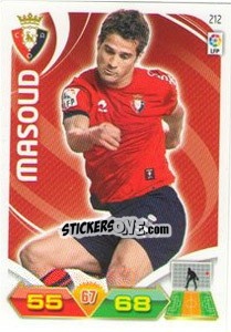 Cromo Masoud - Liga BBVA 2011-2012. Adrenalyn XL - Panini