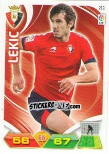 Sticker Lekic - Liga BBVA 2011-2012. Adrenalyn XL n. 213 - Panini