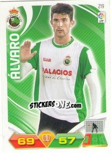 Sticker álvaro - Liga BBVA 2011-2012. Adrenalyn XL n. 219 - Panini