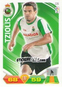 Sticker Tziolis - Liga BBVA 2011-2012. Adrenalyn XL n. 226 - Panini