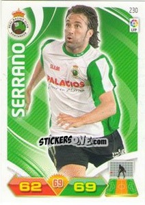 Sticker Serrano - Liga BBVA 2011-2012. Adrenalyn XL - Panini