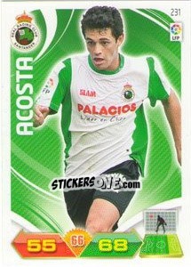 Sticker Acosta - Liga BBVA 2011-2012. Adrenalyn XL n. 231 - Panini