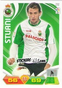 Sticker Stuani - Liga BBVA 2011-2012. Adrenalyn XL n. 232 - Panini