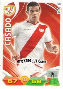 Cromo Casado - Liga BBVA 2011-2012. Adrenalyn XL n. 240 - Panini