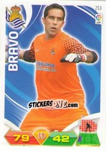 Sticker Claudio Bravo - Liga BBVA 2011-2012. Adrenalyn XL n. 253 - Panini