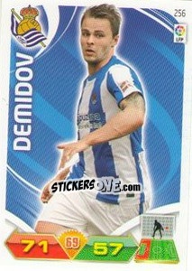 Sticker Demidov - Liga BBVA 2011-2012. Adrenalyn XL n. 256 - Panini