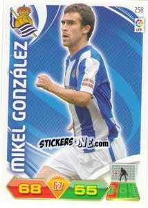 Cromo Mikel González - Liga BBVA 2011-2012. Adrenalyn XL - Panini