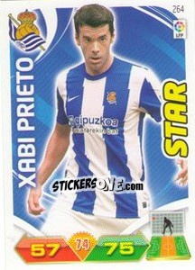 Cromo Xabi Prieto - Liga BBVA 2011-2012. Adrenalyn XL n. 264 - Panini