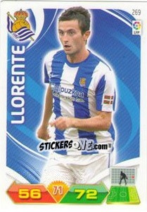 Sticker Joseba Llorente - Liga BBVA 2011-2012. Adrenalyn XL n. 269 - Panini