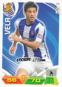 Sticker Carlos Vela - Liga BBVA 2011-2012. Adrenalyn XL - Panini