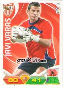 Cromo Javi Varas - Liga BBVA 2011-2012. Adrenalyn XL - Panini