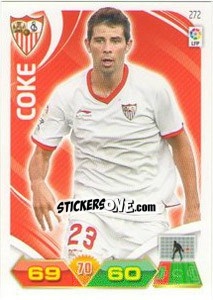 Sticker Coke - Liga BBVA 2011-2012. Adrenalyn XL n. 272 - Panini