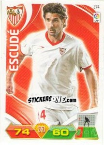 Sticker Escudé - Liga BBVA 2011-2012. Adrenalyn XL n. 274 - Panini