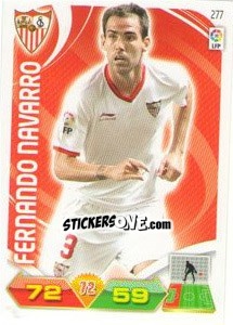 Sticker Fernando Navarro - Liga BBVA 2011-2012. Adrenalyn XL n. 277 - Panini
