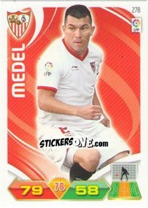 Sticker Medel - Liga BBVA 2011-2012. Adrenalyn XL - Panini