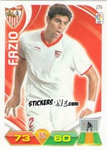 Sticker Fazio - Liga BBVA 2011-2012. Adrenalyn XL - Panini