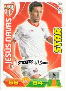 Sticker Jesus Navas - Liga BBVA 2011-2012. Adrenalyn XL n. 283 - Panini
