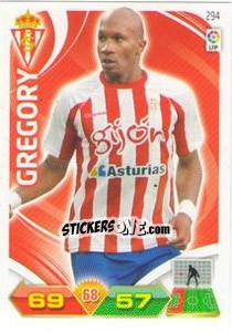 Sticker Gregory - Liga BBVA 2011-2012. Adrenalyn XL n. 294 - Panini