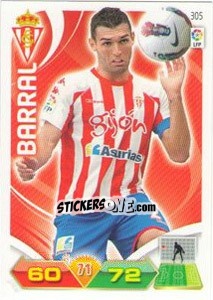 Sticker Barral - Liga BBVA 2011-2012. Adrenalyn XL n. 305 - Panini