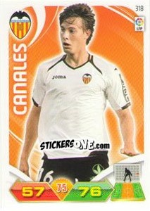 Sticker Canales - Liga BBVA 2011-2012. Adrenalyn XL n. 318 - Panini