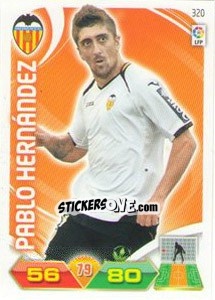 Sticker Pablo Hernández - Liga BBVA 2011-2012. Adrenalyn XL n. 320 - Panini