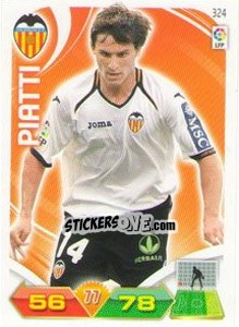 Sticker Piatti - Liga BBVA 2011-2012. Adrenalyn XL n. 324 - Panini