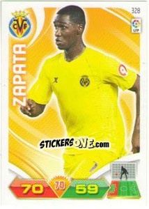 Sticker Cristian Zapata - Liga BBVA 2011-2012. Adrenalyn XL n. 328 - Panini