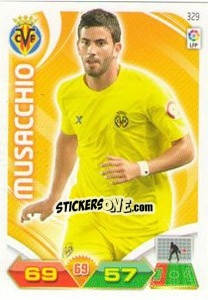 Sticker Musacchio - Liga BBVA 2011-2012. Adrenalyn XL n. 329 - Panini