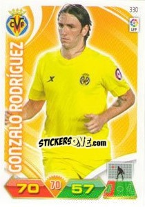 Sticker Gonzalo Rodríguez - Liga BBVA 2011-2012. Adrenalyn XL n. 330 - Panini