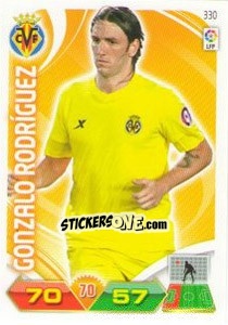 Figurina Gonzalo Rodríguez - Liga BBVA 2011-2012. Adrenalyn XL - Panini