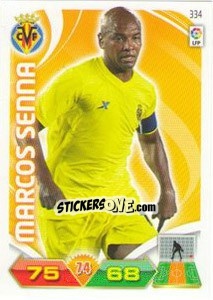 Cromo Marcos Senna - Liga BBVA 2011-2012. Adrenalyn XL n. 334 - Panini