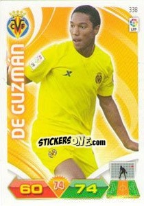 Sticker De Guzmán - Liga BBVA 2011-2012. Adrenalyn XL n. 338 - Panini