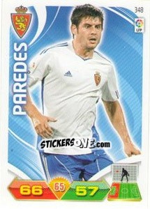 Sticker Paredes - Liga BBVA 2011-2012. Adrenalyn XL n. 348 - Panini
