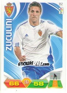 Sticker Zuculini - Liga BBVA 2011-2012. Adrenalyn XL n. 352 - Panini