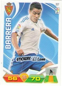 Sticker Barrera - Liga BBVA 2011-2012. Adrenalyn XL n. 357 - Panini