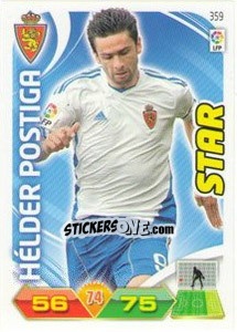 Sticker Hélder Postiga - Liga BBVA 2011-2012. Adrenalyn XL n. 359 - Panini