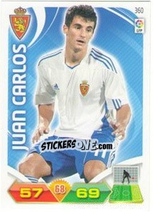 Sticker Juan Carlos - Liga BBVA 2011-2012. Adrenalyn XL n. 360 - Panini