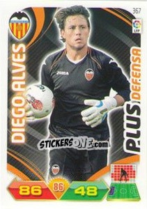 Cromo Diego Alves - Liga BBVA 2011-2012. Adrenalyn XL - Panini