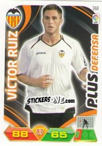 Sticker Víctor Ruíz - Liga BBVA 2011-2012. Adrenalyn XL n. 368 - Panini