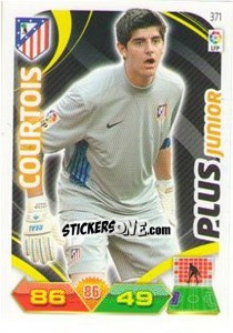 Sticker Courtois - Liga BBVA 2011-2012. Adrenalyn XL n. 371 - Panini