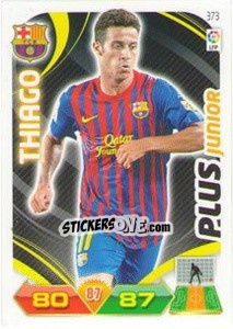 Sticker Thiago Alcántara - Liga BBVA 2011-2012. Adrenalyn XL n. 373 - Panini