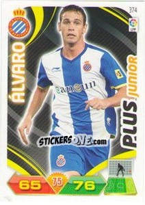 Sticker álvaro - Liga BBVA 2011-2012. Adrenalyn XL - Panini