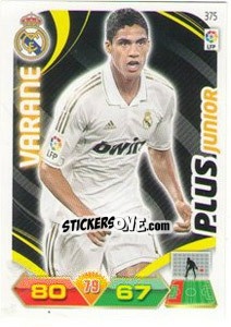 Sticker Varane - Liga BBVA 2011-2012. Adrenalyn XL n. 375 - Panini